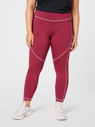 Reebok Sport Športové nohavice - malinová / biela, Model/-ka