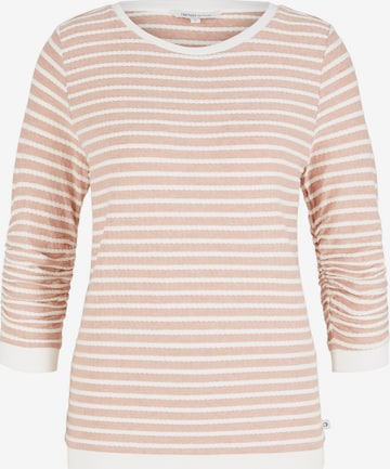 TOM TAILOR DENIM Sweatshirt in Pink: predná strana