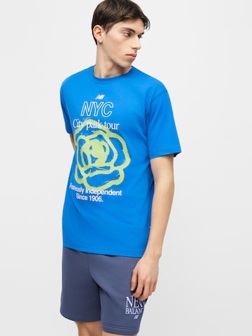 new balance T-shirt 'MT61018I' i blå