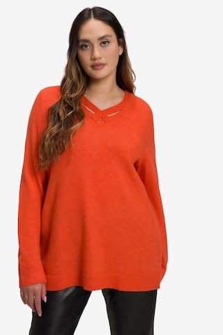 Ulla Popken Sweater in Orange: front