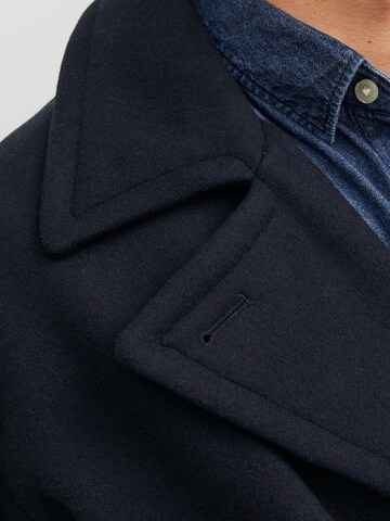 JACK & JONES Between-Seasons Coat 'Bluсaptain' in Blue