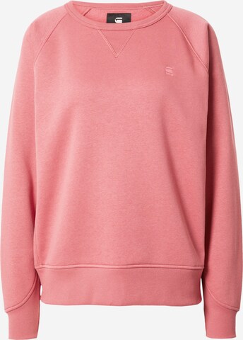 G-Star RAW Sweatshirt 'Premium core 2.0' in Pink: front