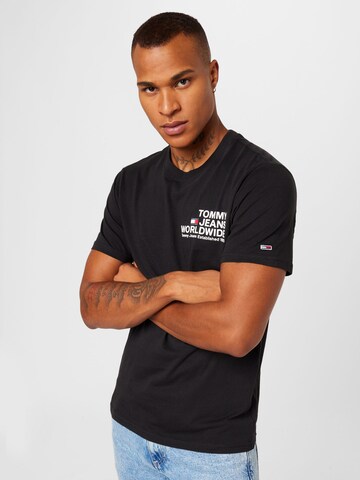 T-Shirt Tommy Jeans en noir : devant