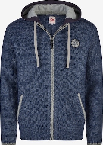 SPIETH & WENSKY Trachtenjacke Strickjacke 'Echo' in Blau: Vorderseite
