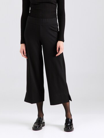 Mavi Wide leg Broek in Zwart: voorkant