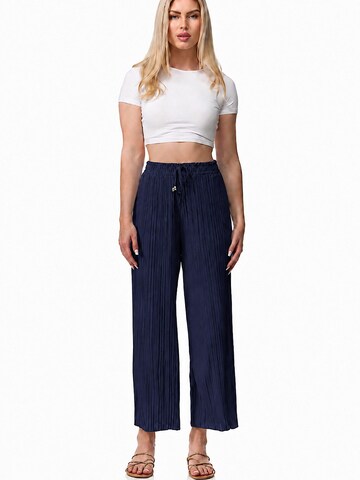 Worldclassca Loosefit Bügelfaltenhose 'Damen Plissee Sommer Hose'‌‌‌‌‌‌‌‌ in Blau