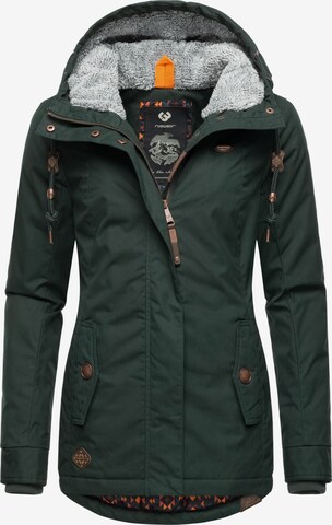 Ragwear Winter Jacket 'Monade' in Green: front