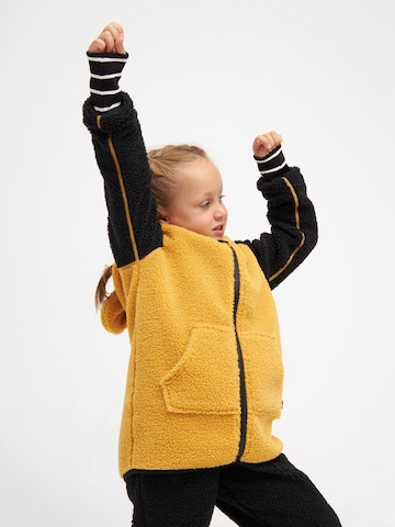 WeeDo Fleece Jacket 'TEDDY BEAR' in Yellow