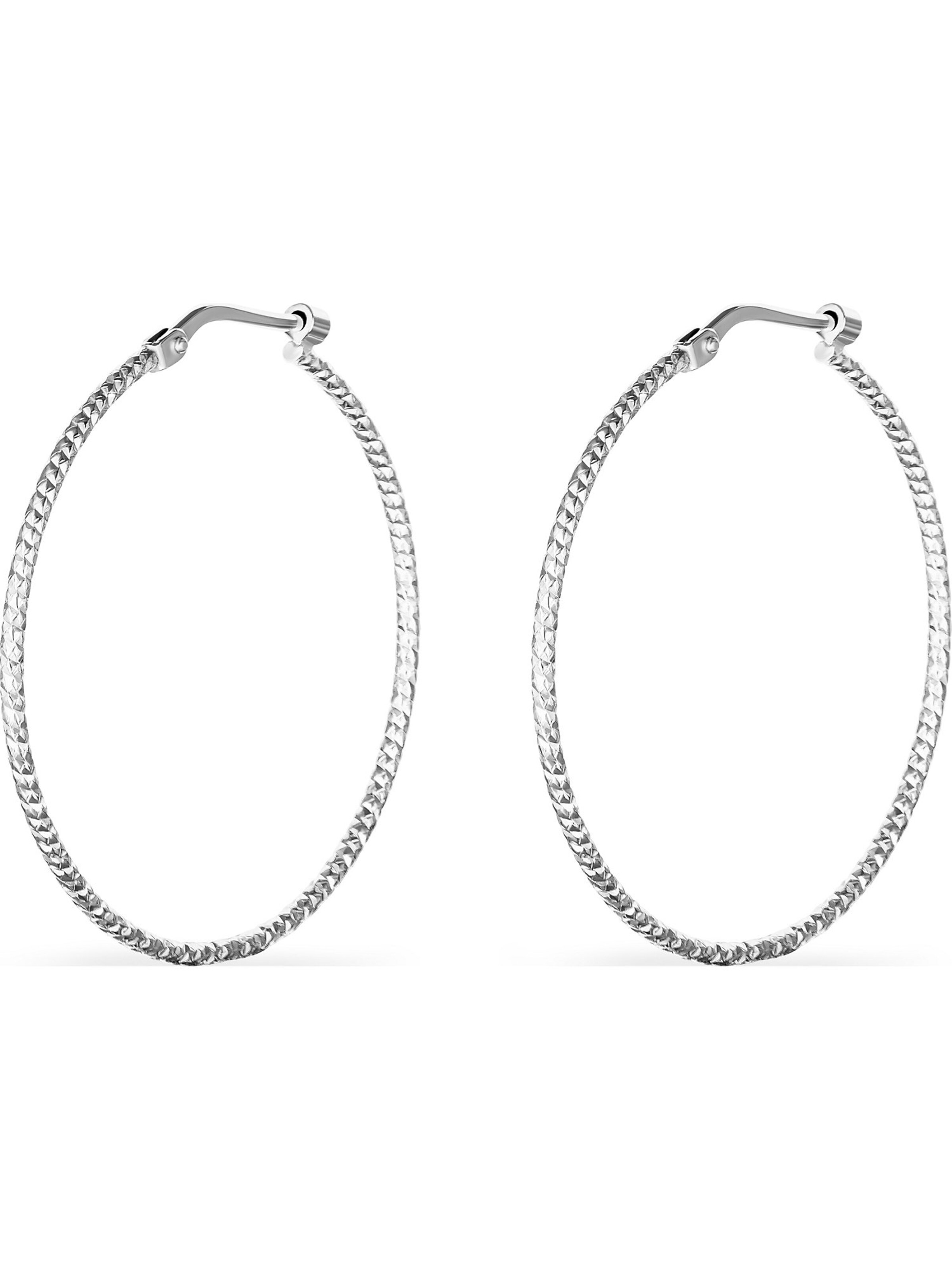 FAVS Earrings in Silver: front