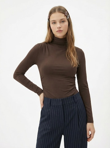 studioselect Shirt Bodysuit 'Janine' in Brown: front