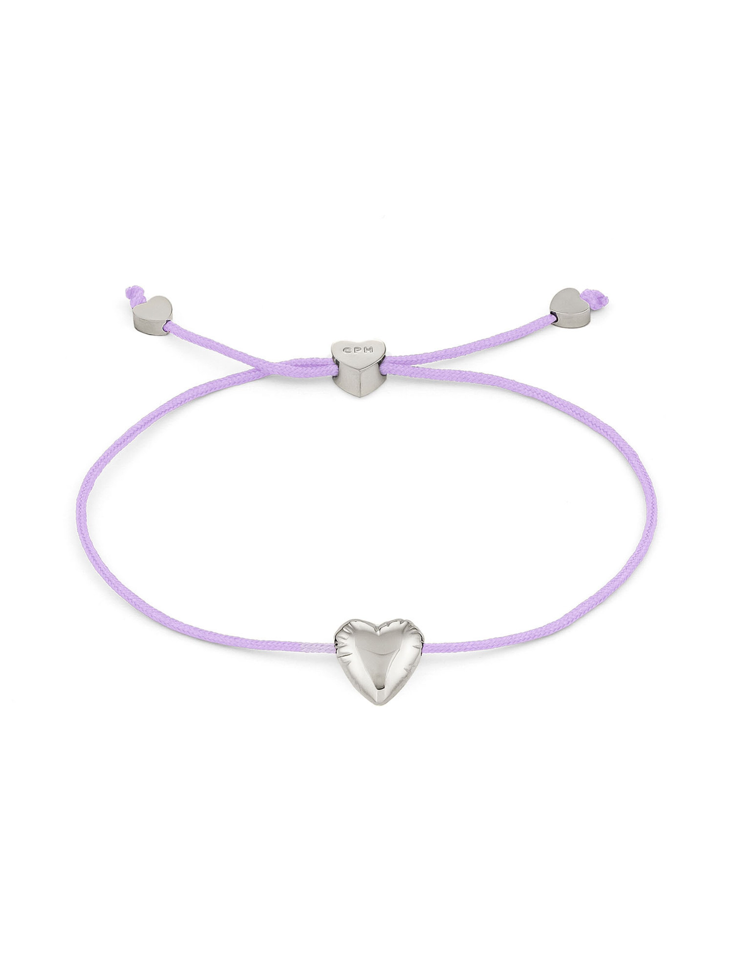 Copenhagen Studios Bracelet 'Balloon Hearts' in Purple: front