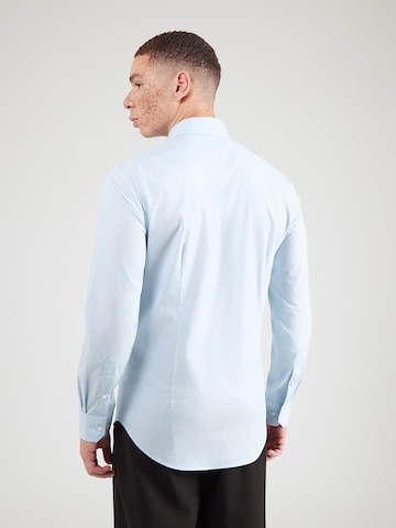 Michael Kors - Ajuste regular Camisa 'HAIRLINE' en azul: atrás