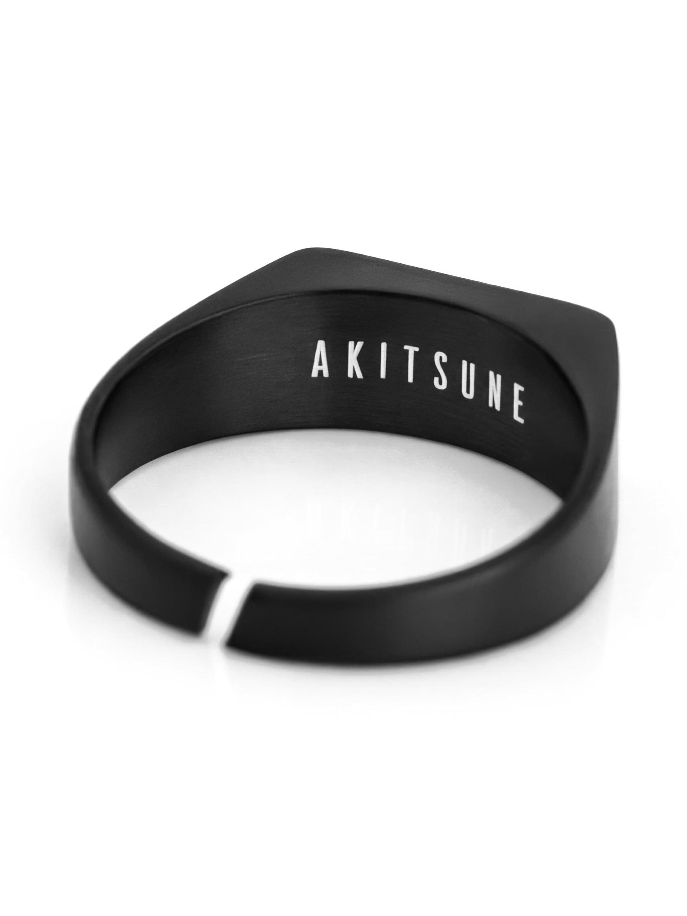 Akitsune Ring 'Fortis'‌‌‌‌‌‌‌‌‌ in Schwarz