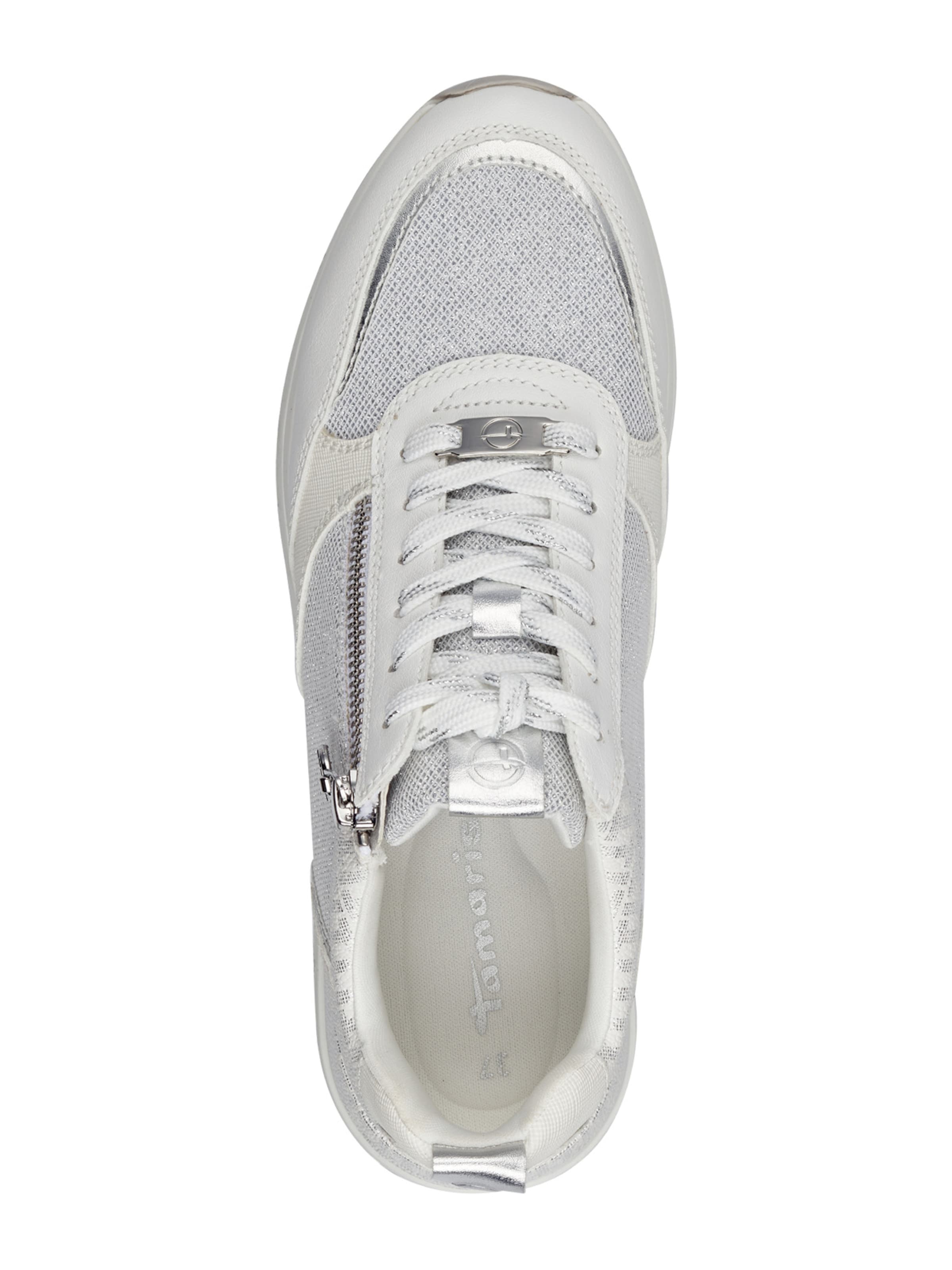 Sneaker low de la Tamaris pe alb