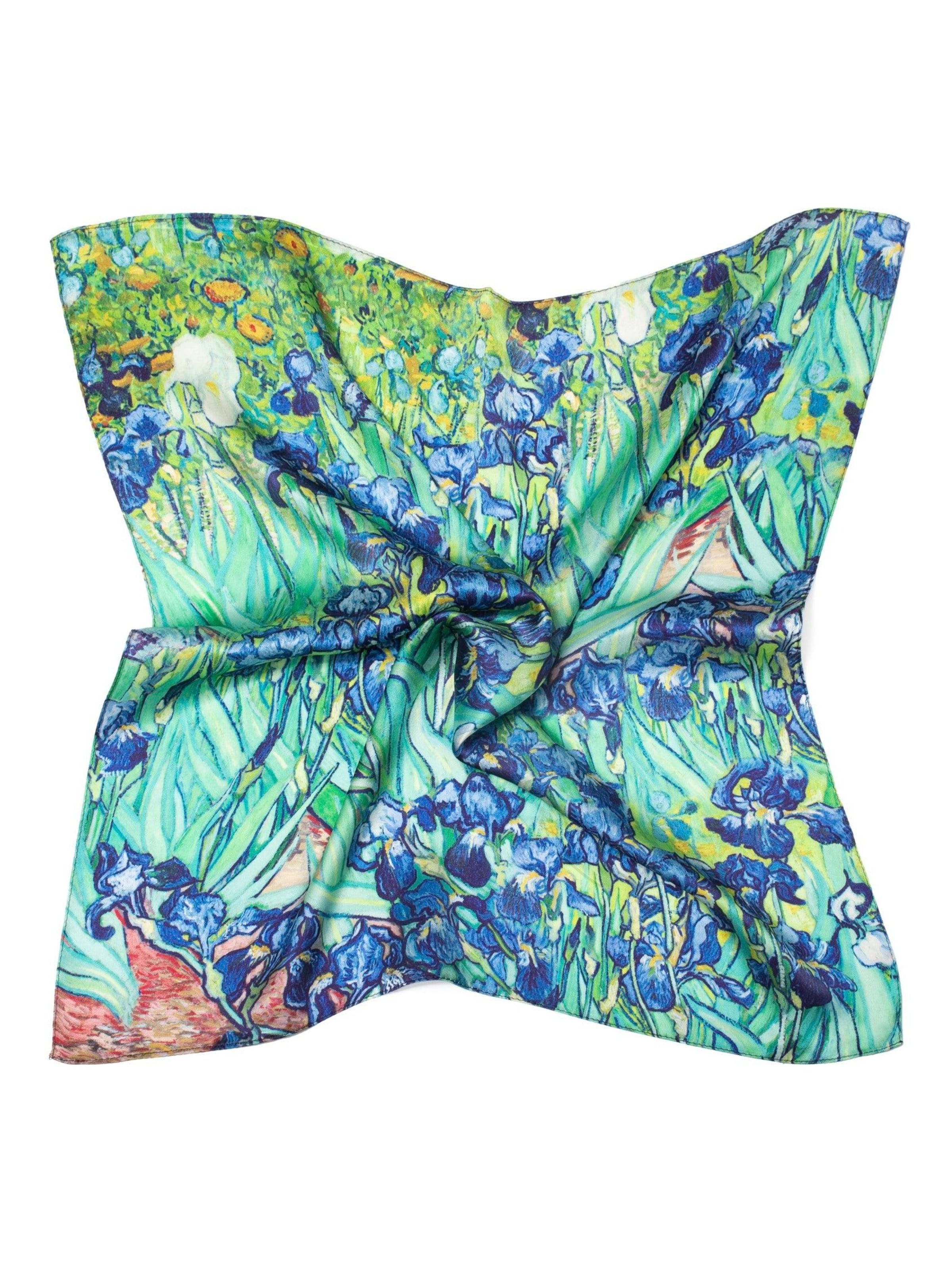 Sciarpa 'Seidentuch Vincent  Iris' di MayTree in blu: frontale