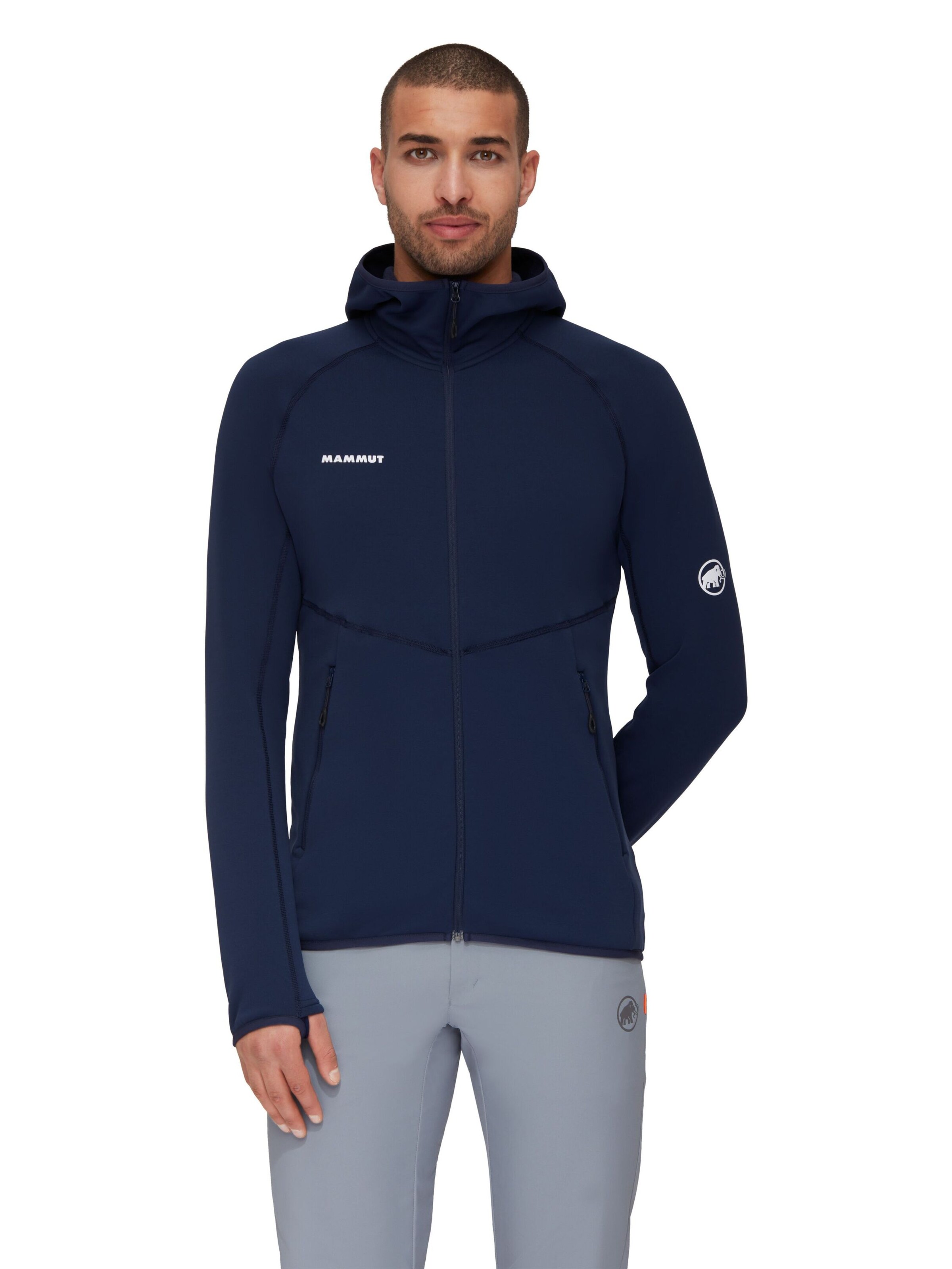 MAMMUT Funktionsfleecejacke ‘Aconcagua’ in Blau: Vorderseite