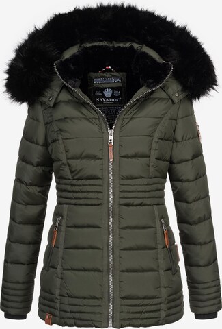 NAVAHOO Winter Jacket in Green: front