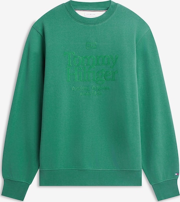 TOMMY HILFIGER Sweatshirt 'Terry' in Green: front