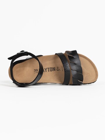 Sandale 'Capucine' de la Bayton pe negru