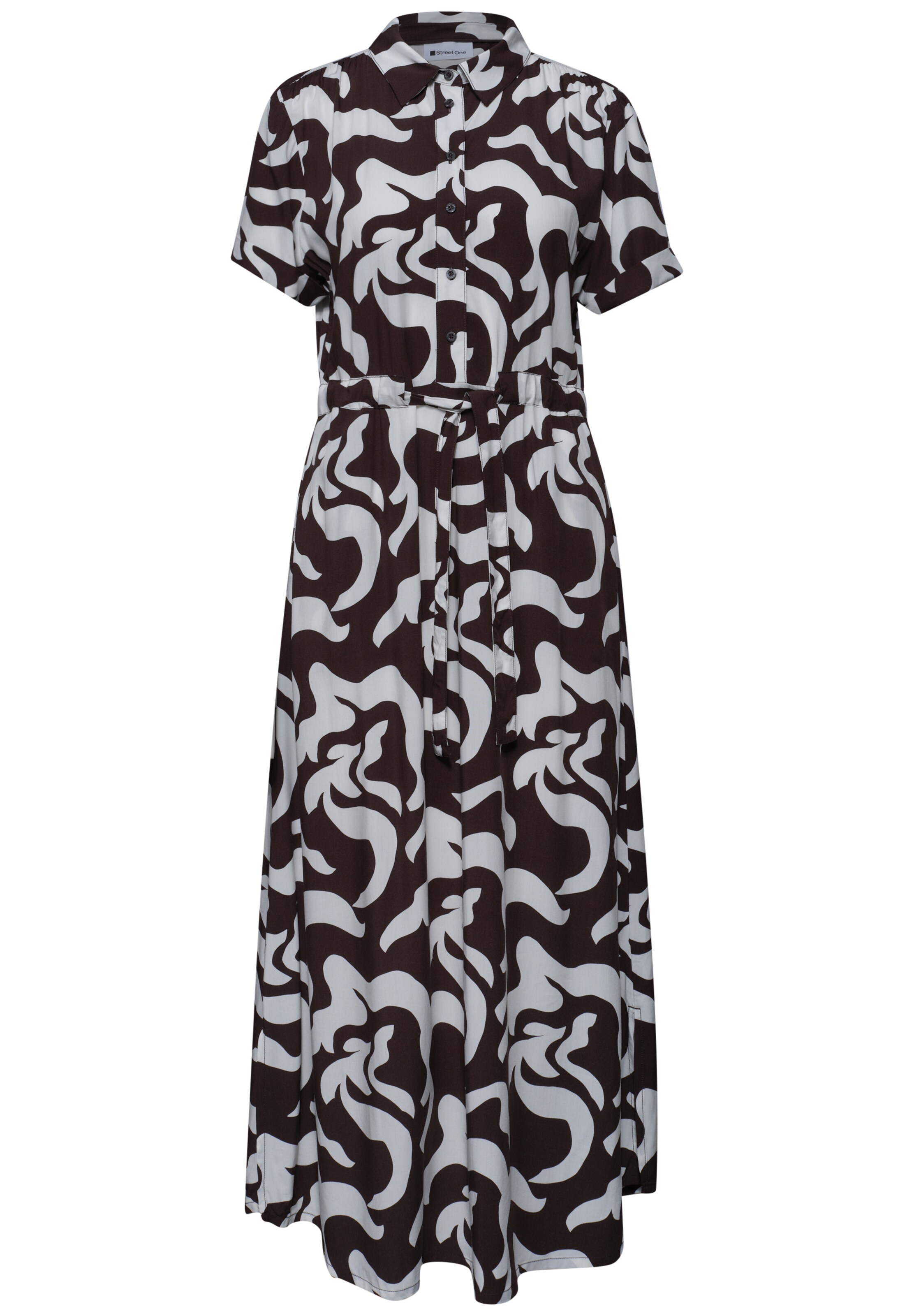 STREET ONE Kleid in Braun: Vorderseite