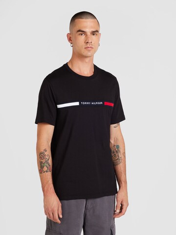 Maglietta di TOMMY HILFIGER in nero: frontale