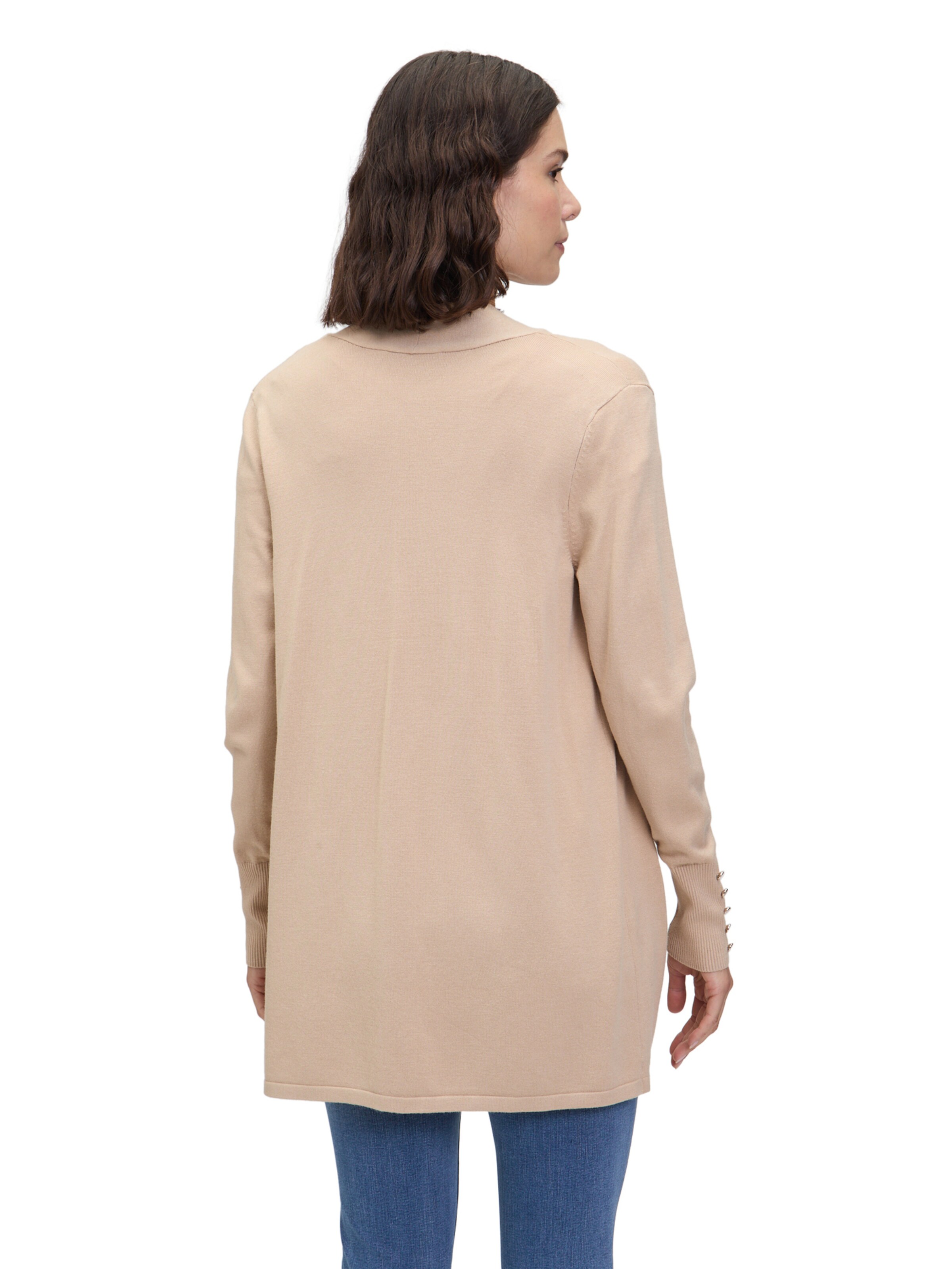 Betty Barclay Feinstrickjacke mit Taschen in Beige