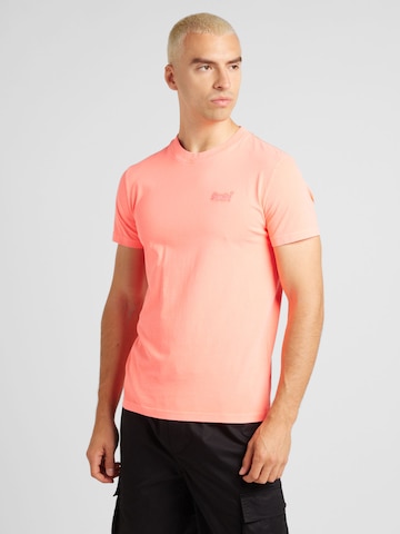 Superdry - Camisa 'Essential' em laranja: frente