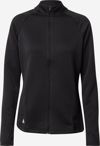 ADIDAS GOLF Sportsweatjacke in Schwarz: predná strana