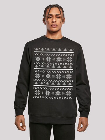 Sweat-shirt F4NT4STIC en noir : devant