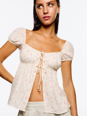 Bershka Shirt in White