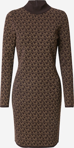 Robes en maille MICHAEL Michael Kors en marron : devant