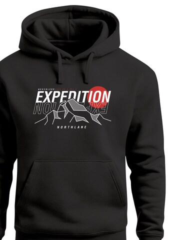 Neverless Sweatshirt 'Expedition Northlane' in Black