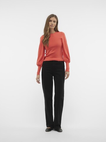 VERO MODA Sweater 'Holly Karis' in Orange