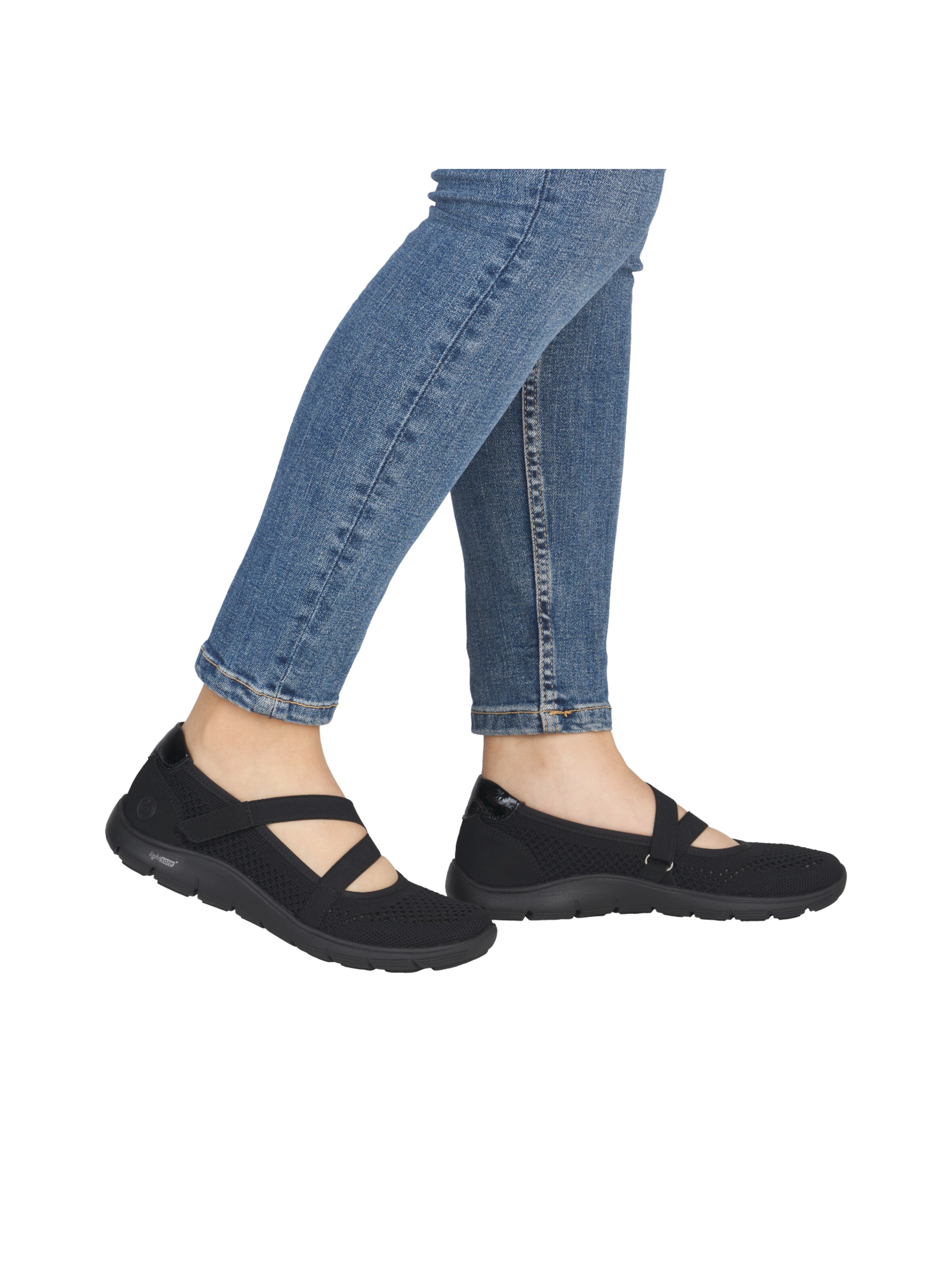 Ballerines à lanières REMONTE en noir : devant