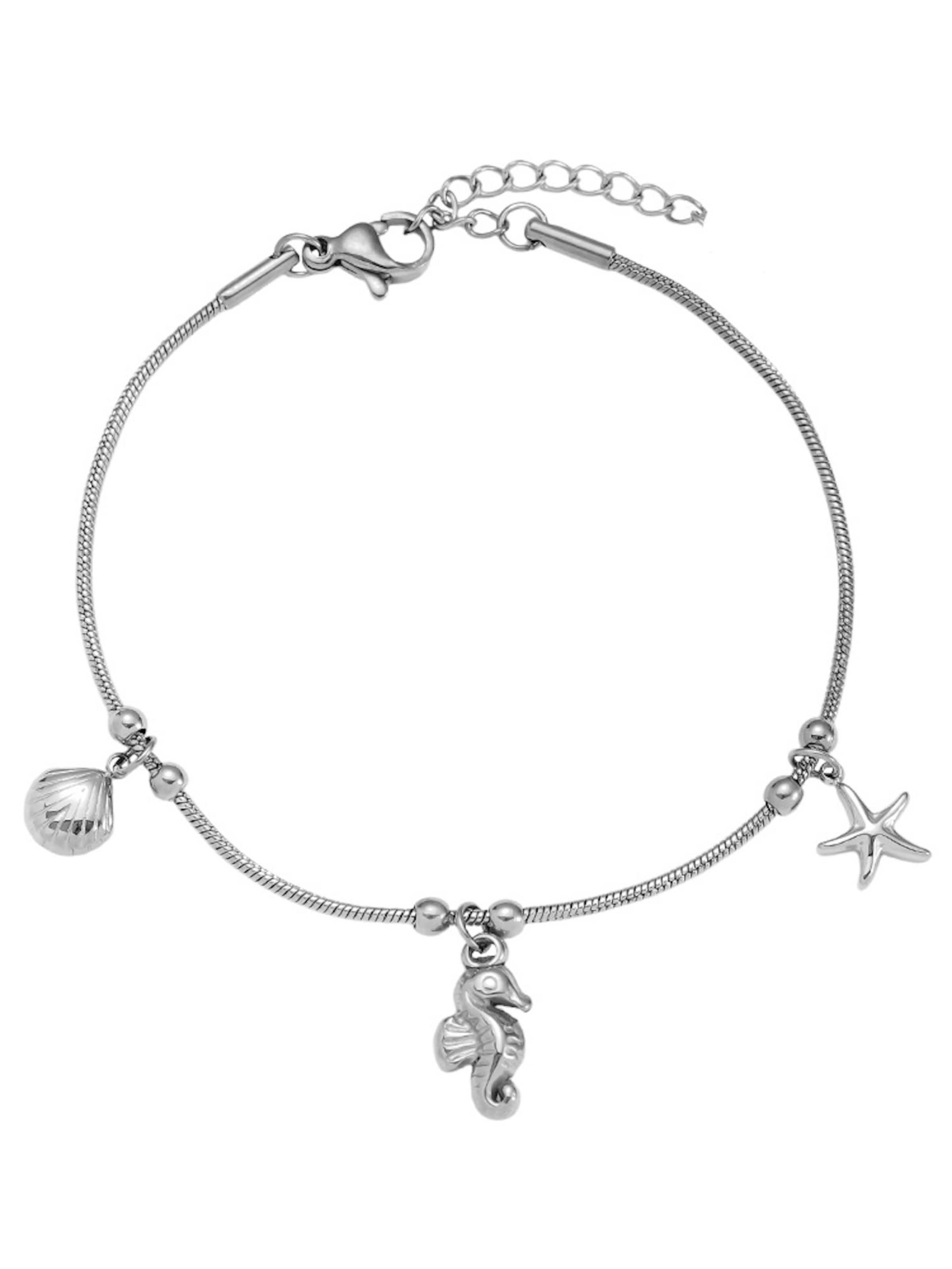 Cala Rose Armband 'MARTINIQUE'‌‌ in Silber: Vorderseite