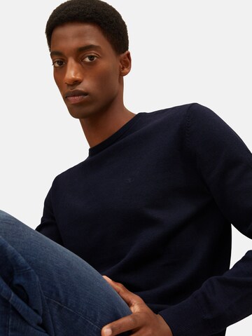 TOM TAILOR Regular Fit Pullover i blå