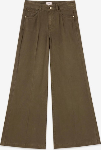 Baggy Pantalon oltre en vert : devant