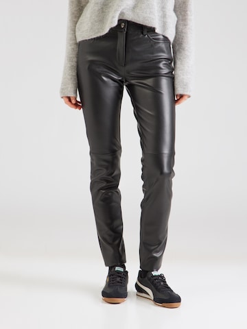 MAC Slimfit Broek in Zwart: voorkant