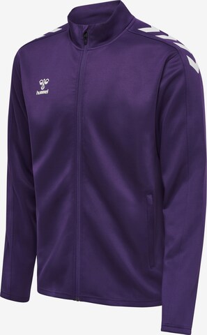 Hummel Sports sweat jacket in Purple