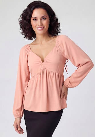 EVERA Blouse 'Fashion Look' in Beige: voorkant