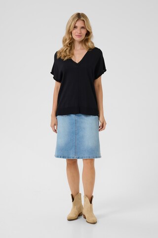 Pull-over 'Maru' Cream en noir
