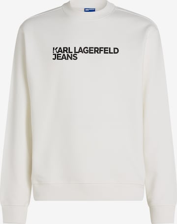KARL LAGERFELD JEANS Свитшот 'ESSENTIAL' в Белый: спереди
