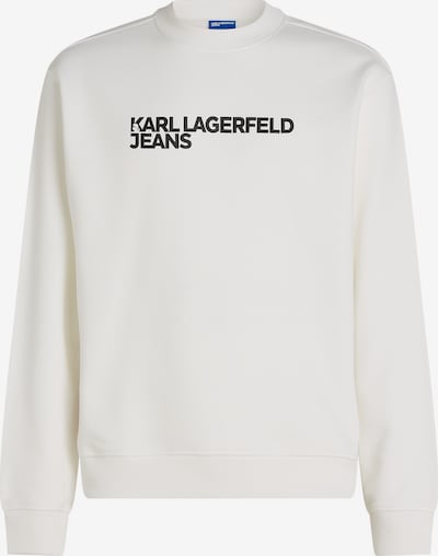 KARL LAGERFELD JEANS Sweater majica 'ESSENTIAL' u crna / bijela, Pregled proizvoda