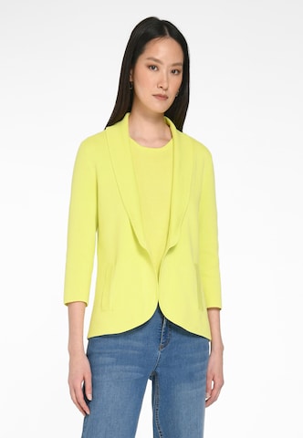 Peter Hahn Knit Cardigan in Yellow: front