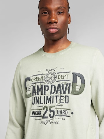 CAMP DAVID Μπλούζα φούτερ σε πράσινο