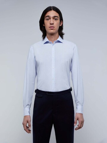 Scalpers Regular fit Shirt in Blauw: voorkant