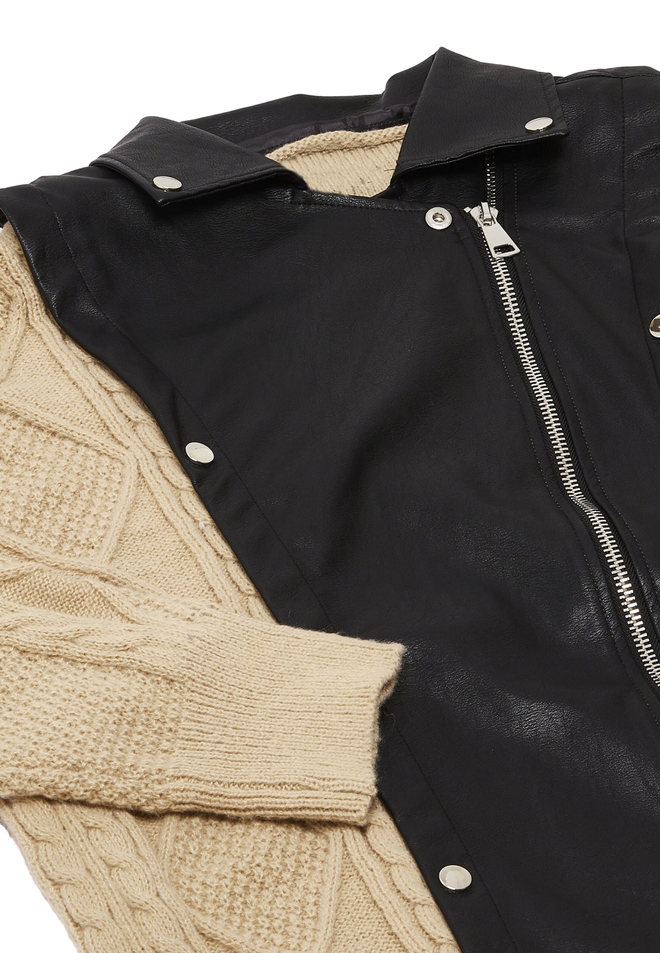 NAEMI Strickjacke in Beige