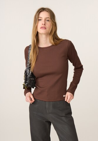 Fabienne Chapot Shirt in Bruin: voorkant