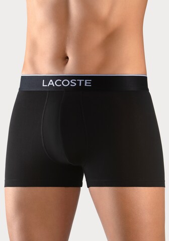 Boxers 'Casualnoirs' LACOSTE en noir : devant