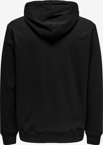 Only & Sons Sweatshirt 'Elon' in Black